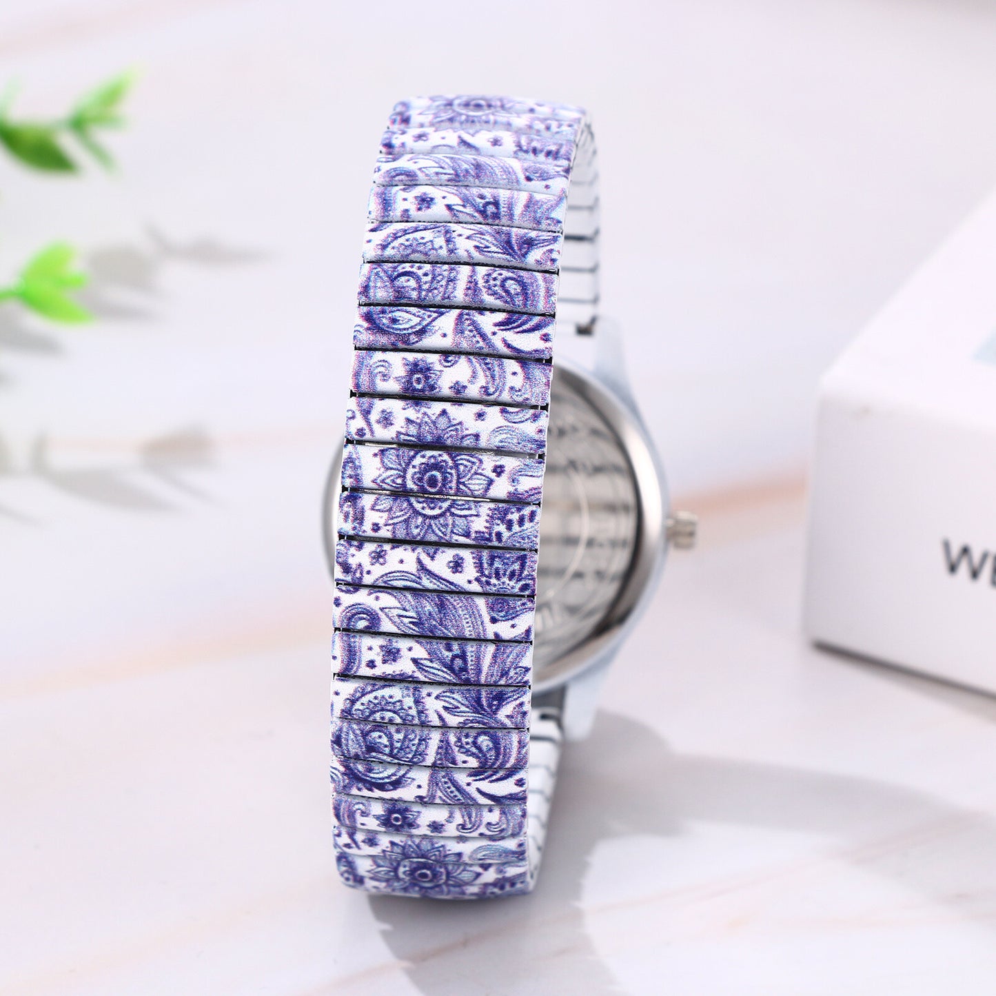 Boniskiss "Dream" Women's Boho Printed Elastic Band Wrist Watch