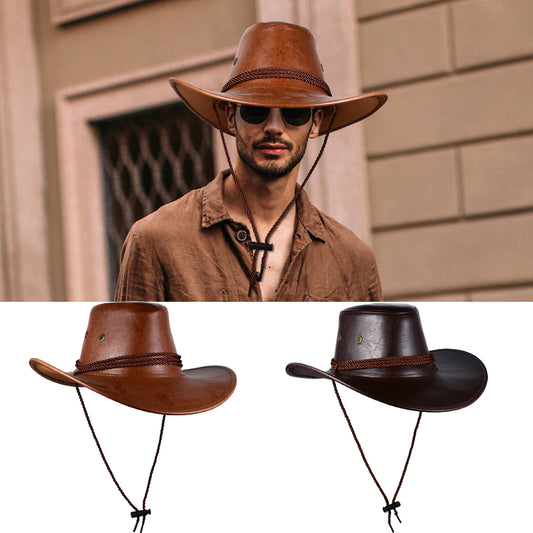 Chapeau de cowboy à larges bords bouclés, style western australien - Boniskiss