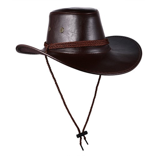 Chapeau de cowboy à larges bords bouclés, style western australien - Boniskiss