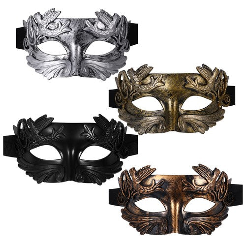 Boniskiss Mens Paisley pattern Masquerade Mask - Classical Mask For Halloween Carnival Graduation Ball
