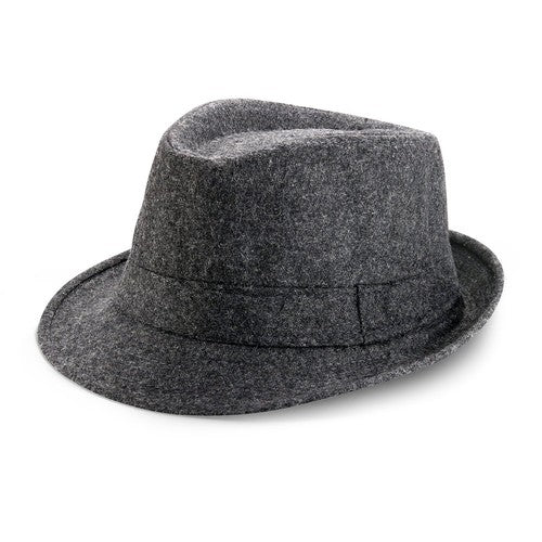 Chapeau trilby classique à bords courts de style derby - Boniskiss (tailles L et XL)