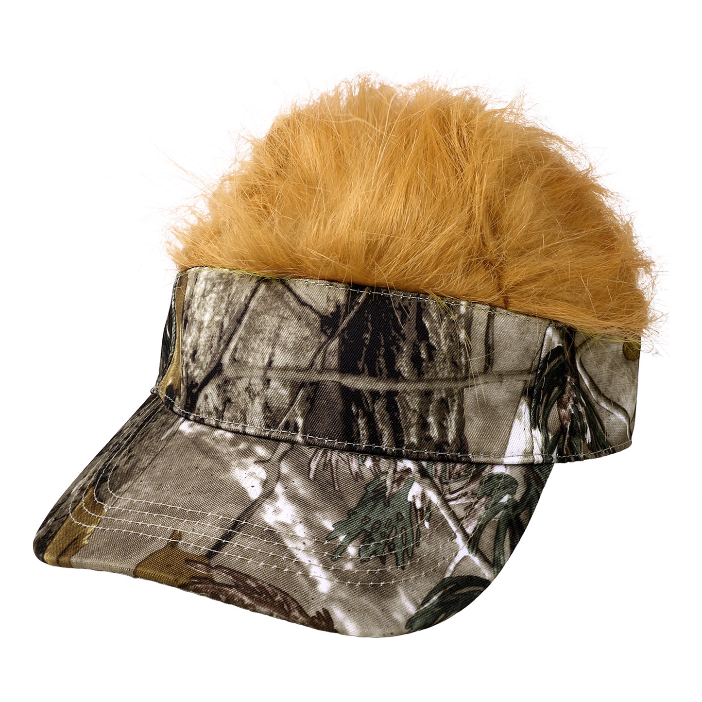 Pelucas de pelo falso - Sombreros divertidos para el sol - Gorra de béisbol novedosa - Boniskiss