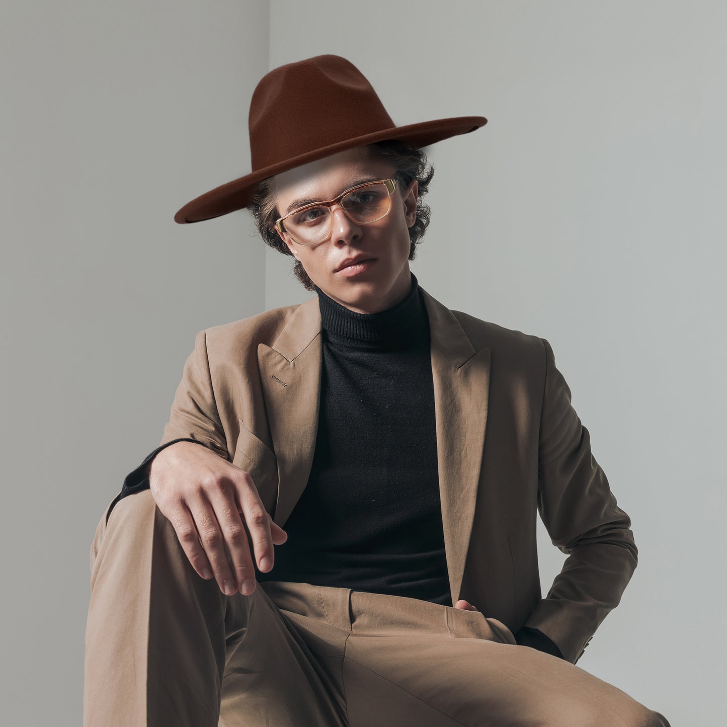 Western Style Fedora Felt Cowboy Hat - Boniskiss