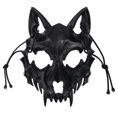 Boniskiss Men's Masquerade Beast Skull Mask - Halloween Costume Cosplay Wolf Tiger Full Face Mask