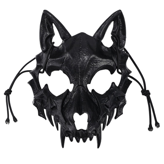 Boniskiss Men's Masquerade Beast Skull Mask - Halloween Costume Cosplay Wolf Tiger Full Face Mask