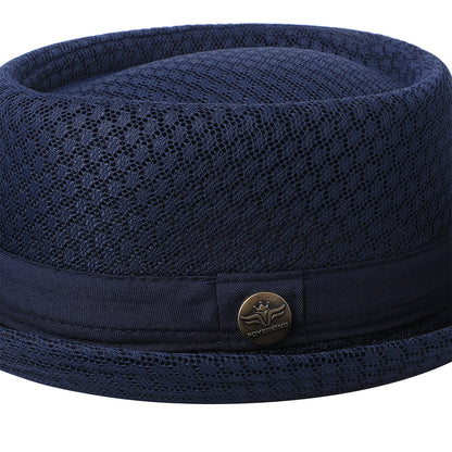 Soft Mesh Pork Pie Fedora Hat - Boniskiss