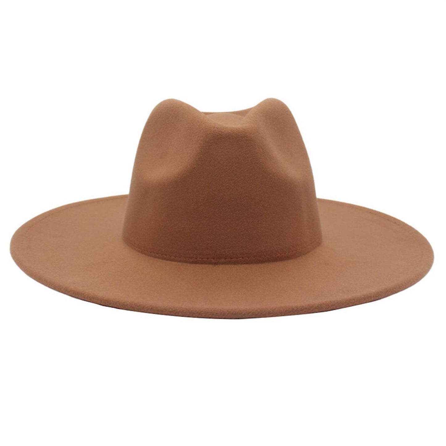 Western Style Fedora Felt Cowboy Hat - Boniskiss