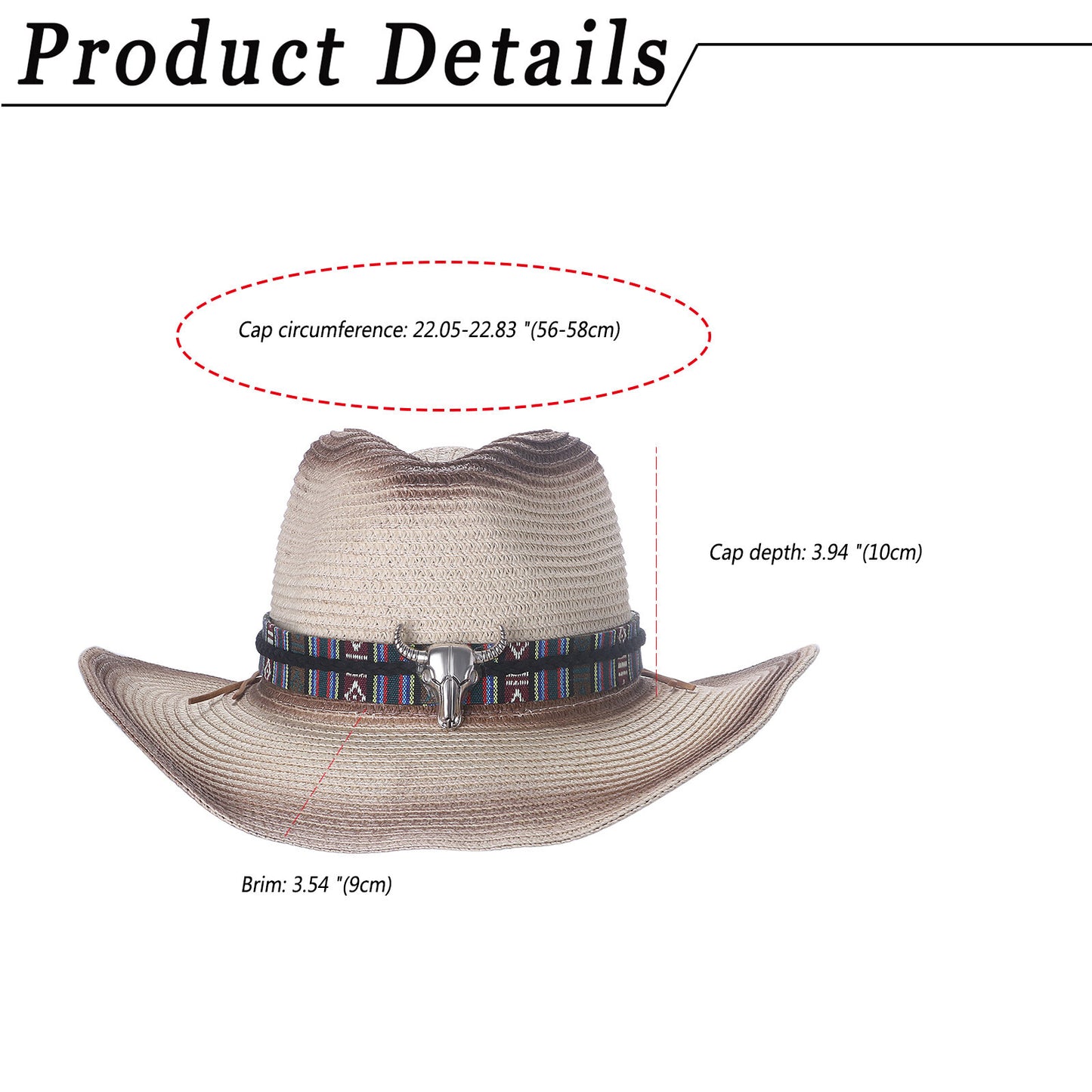 Chapeau Fedora classique de style western, en feutre, avec ceinture, idéal pour les activités de plein air et les cowboys - Boniskiss