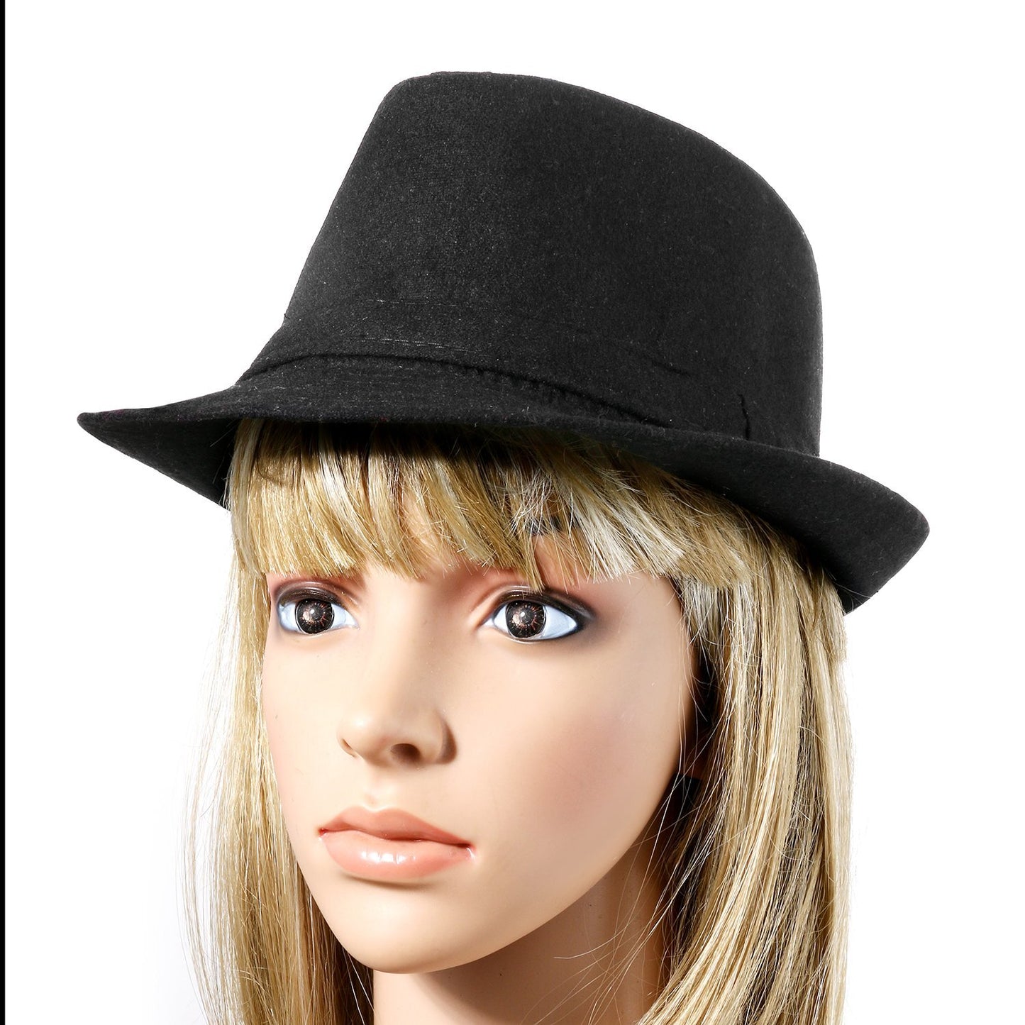 Classic Derby Style Short Brim Trilby Hat - Boniskiss (Size L & SIze XL)