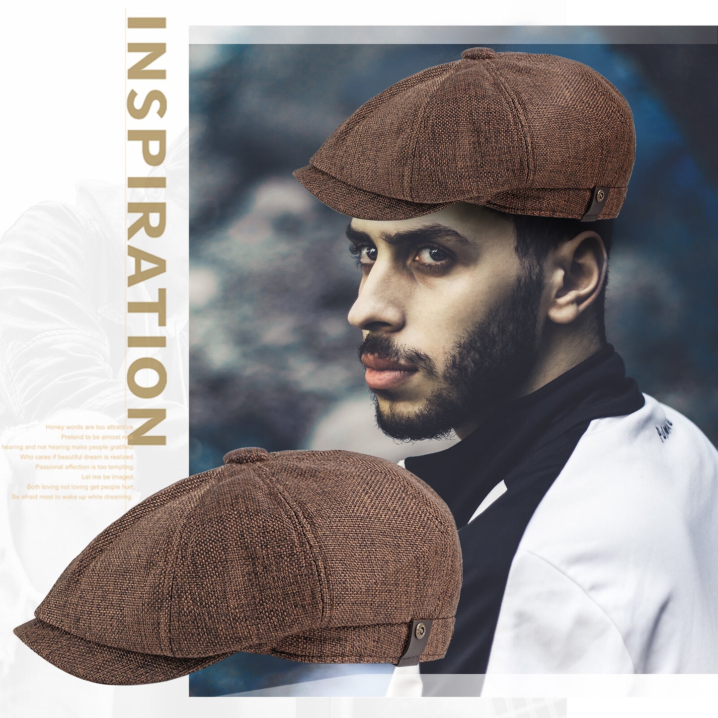 Classic 8 Panel Newsboy Gatsby Cap - Boniskiss