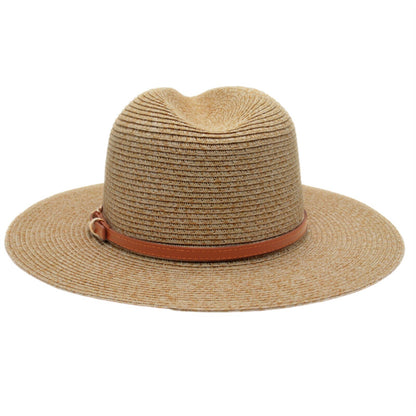 Chapeau de plage Panama en paille, protection solaire UPF 50+ - Boniskiss