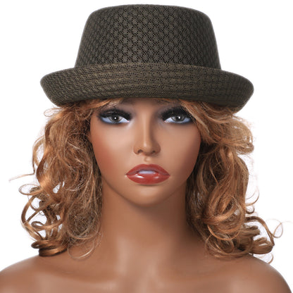 Soft Mesh Pork Pie Fedora Hat - Boniskiss