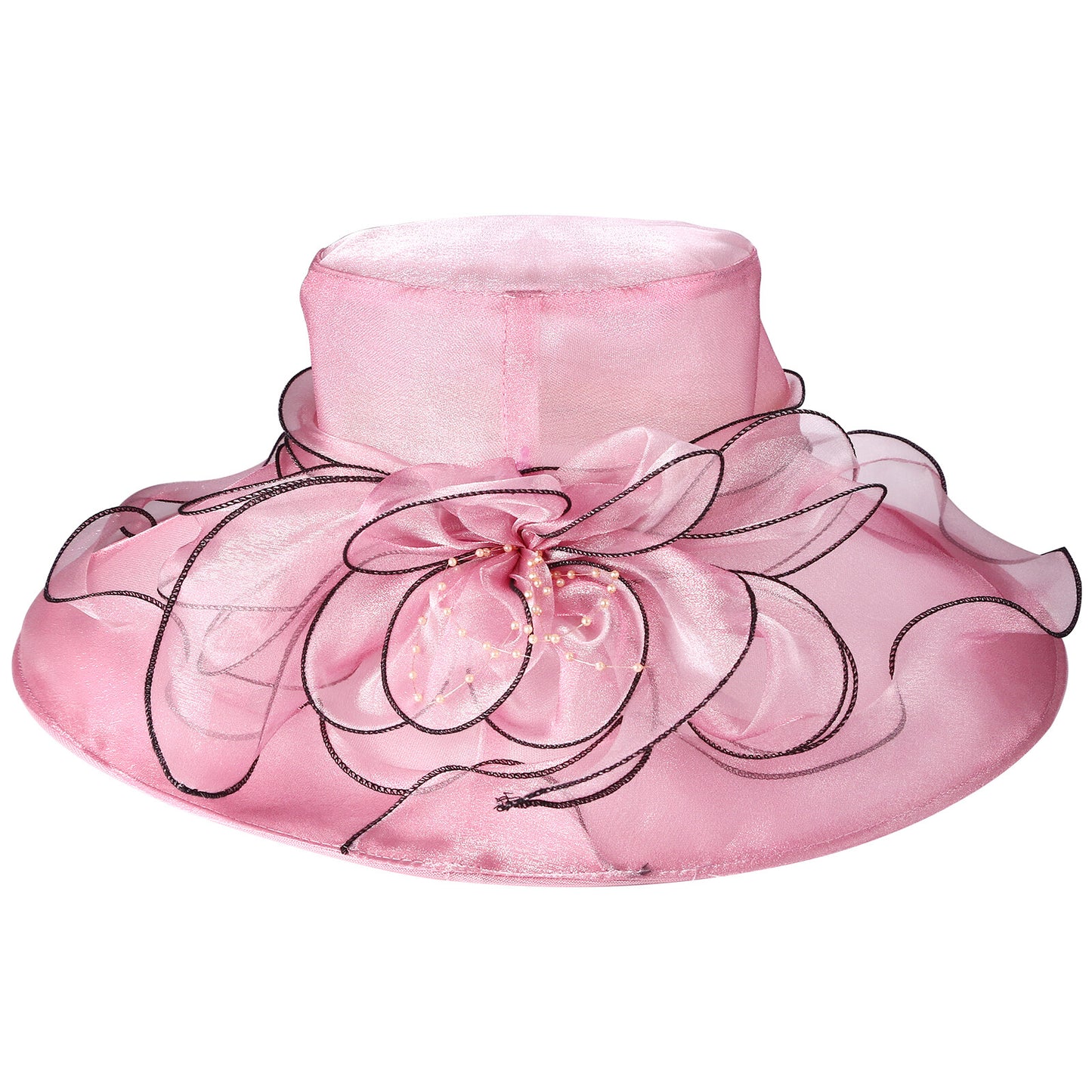 Chapeau bibi Derby à larges bords pour femme - Boniskiss