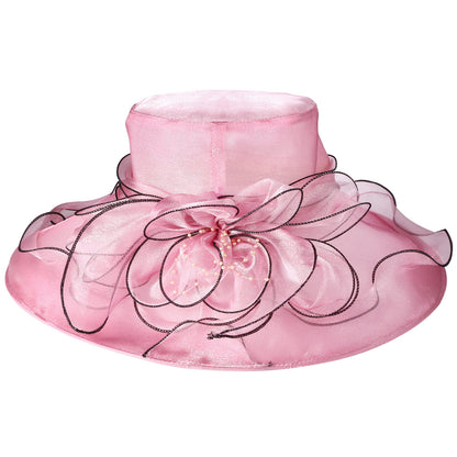 Chapeau bibi Derby à larges bords pour femme - Boniskiss