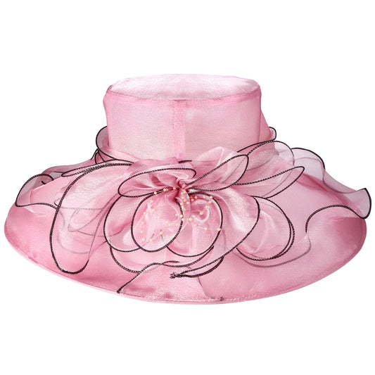 Chapeau bibi Derby à larges bords pour femme - Boniskiss