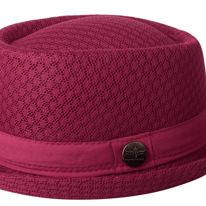 Soft Mesh Pork Pie Fedora Hat - Boniskiss
