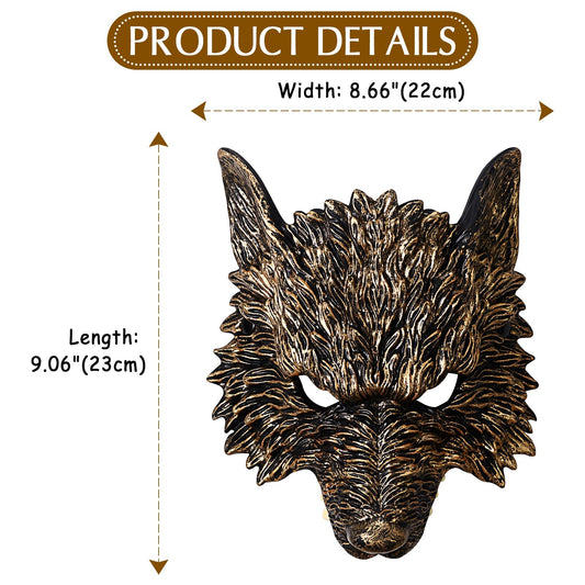 Boniskiss Unisex Punk Werewolf Mask - for Masquerade Halloween Venetian Carnival