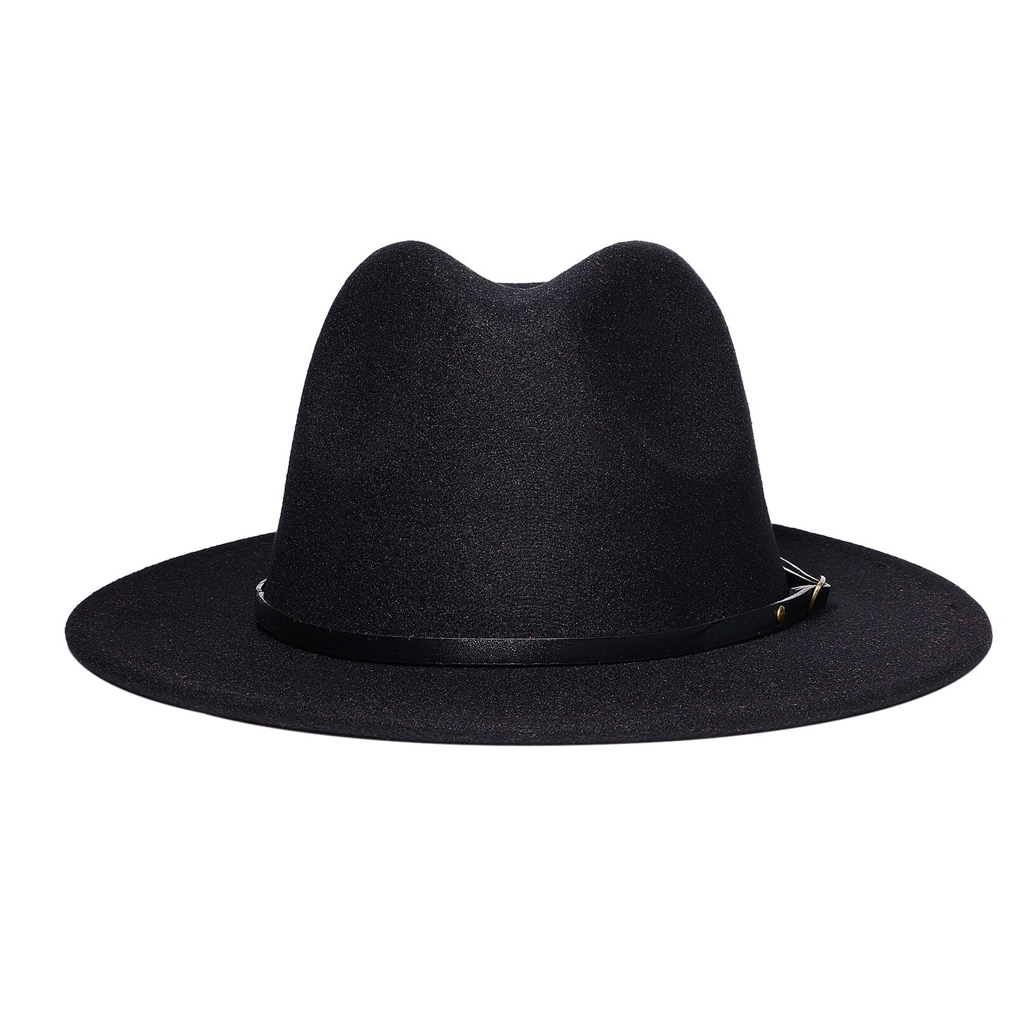 Chapeau Fedora Trilby Panama classique à larges bords avec ceinture - Boniskiss Taille ML