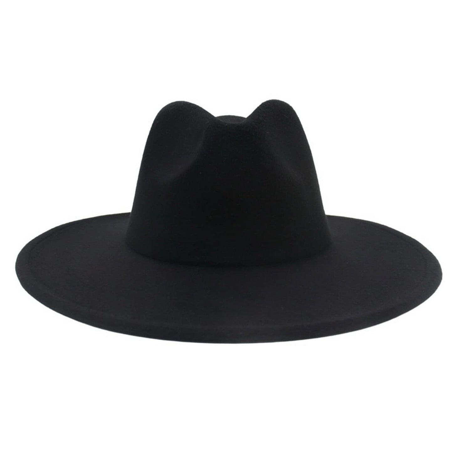 Western Style Fedora Felt Cowboy Hat - Boniskiss