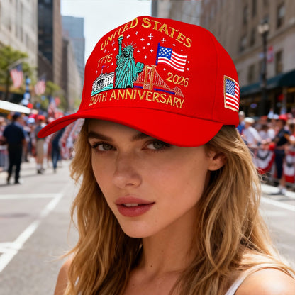 250th Anniversary of America Baseball Cap Statue of Liberty American Flag Hat | Size L-XL - Boniskiss