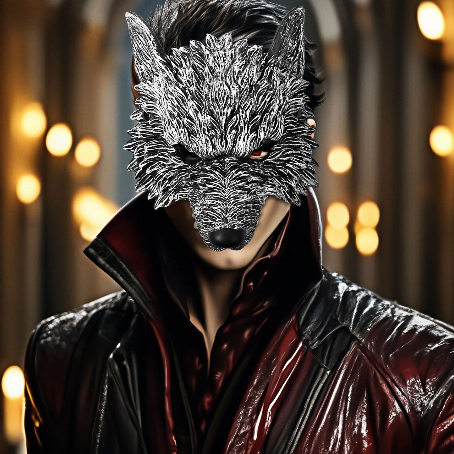 Boniskiss Unisex Punk Werewolf Mask - for Masquerade Halloween Venetian Carnival