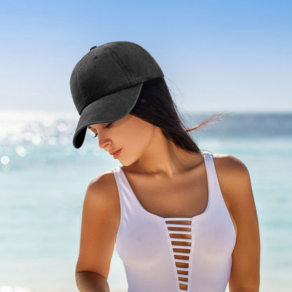 Casquette de baseball vintage en denim délavé, chapeau de soleil pour le golf - Boniskiss