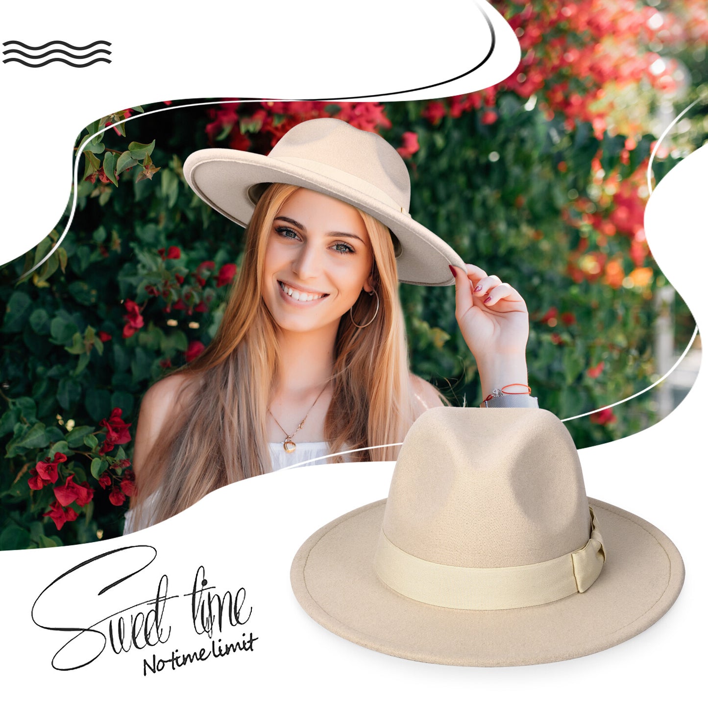 Classic Wool Felt Fedora Hat - Boniskiss