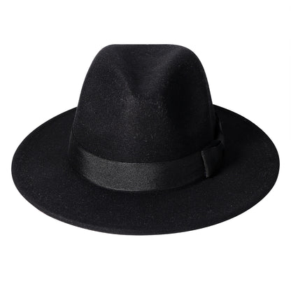 Classic Wool Felt Fedora Hat - Boniskiss