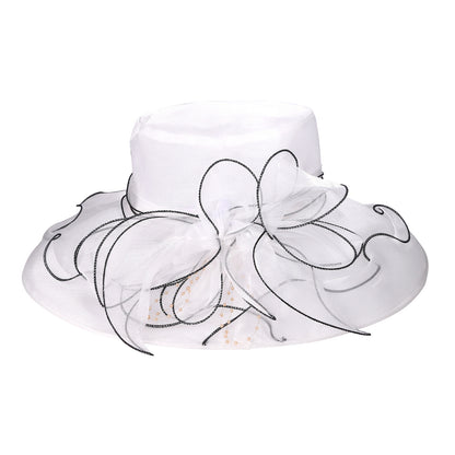 Chapeau bibi Derby à larges bords pour femme - Boniskiss