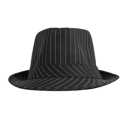 Manhattan Mafia Stripe Derby Hat - Boniskiss