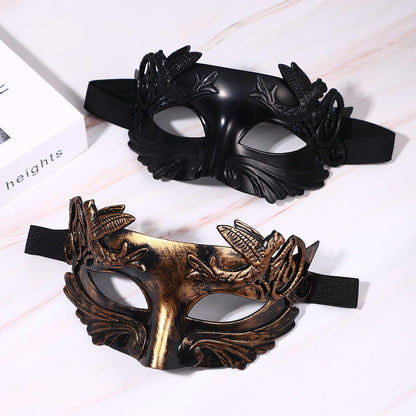 Boniskiss Mens Paisley pattern Masquerade Mask - Classical Mask For Halloween Carnival Graduation Ball