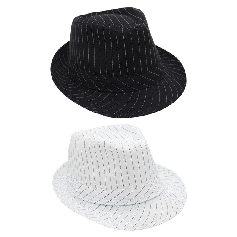 Manhattan Mafia Stripe Derby Hat - Boniskiss