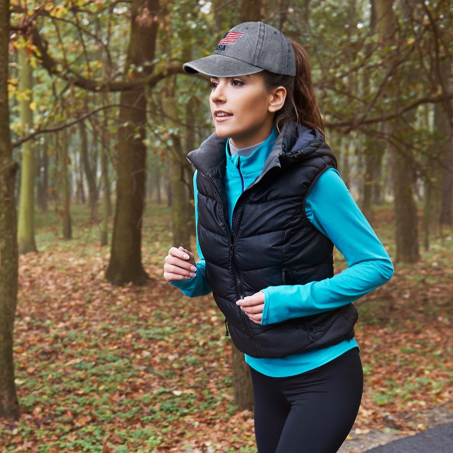Washed American Flag Baseball Cap Retro Adjustable Cap Trucker Hat - Boniskiss
