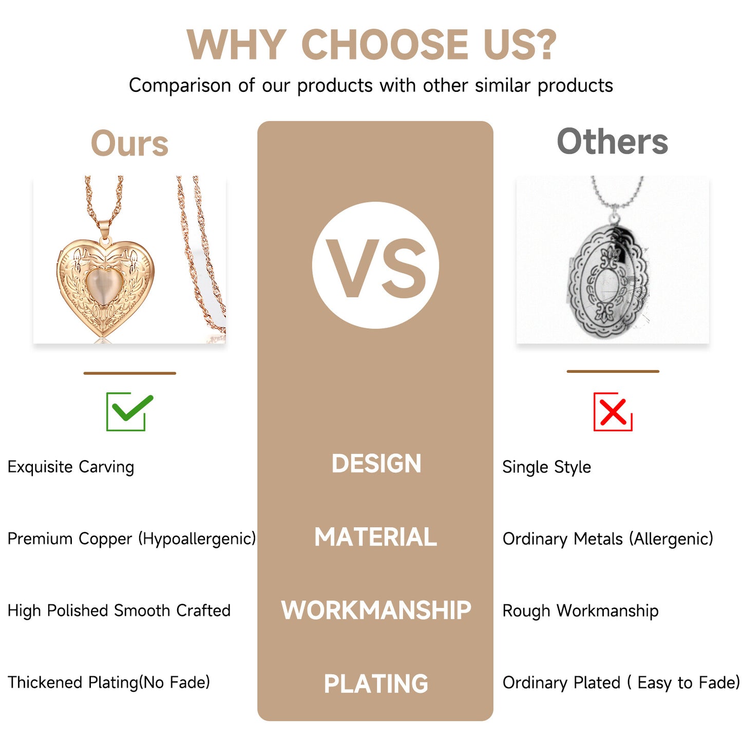 Customized Necklace Personalized Engraved Locket Pendant - Boniskiss