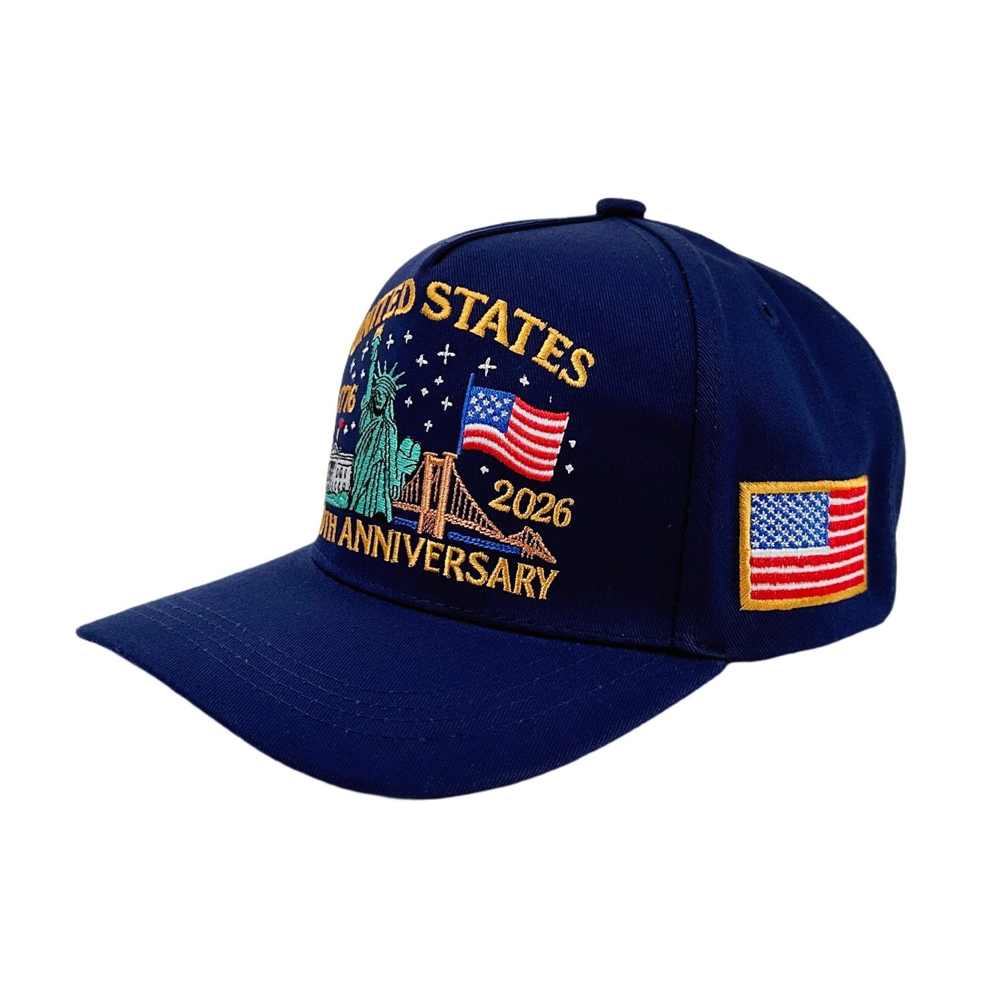250th Anniversary of America Baseball Cap Statue of Liberty American Flag Hat | Size L-XL - Boniskiss