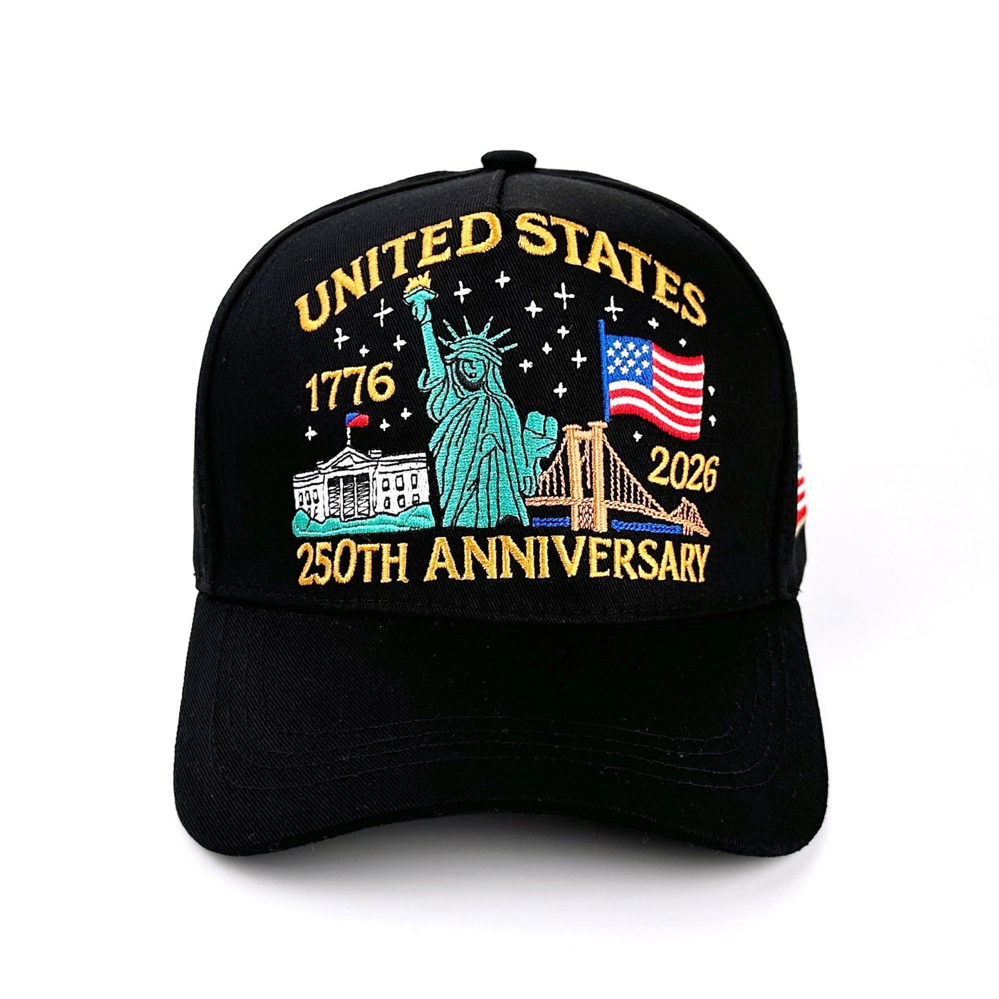 250th Anniversary of America Baseball Cap Statue of Liberty American Flag Hat | Size L-XL - Boniskiss