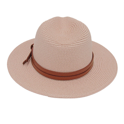 Chapeau de plage Panama en paille, protection solaire UPF 50+ - Boniskiss
