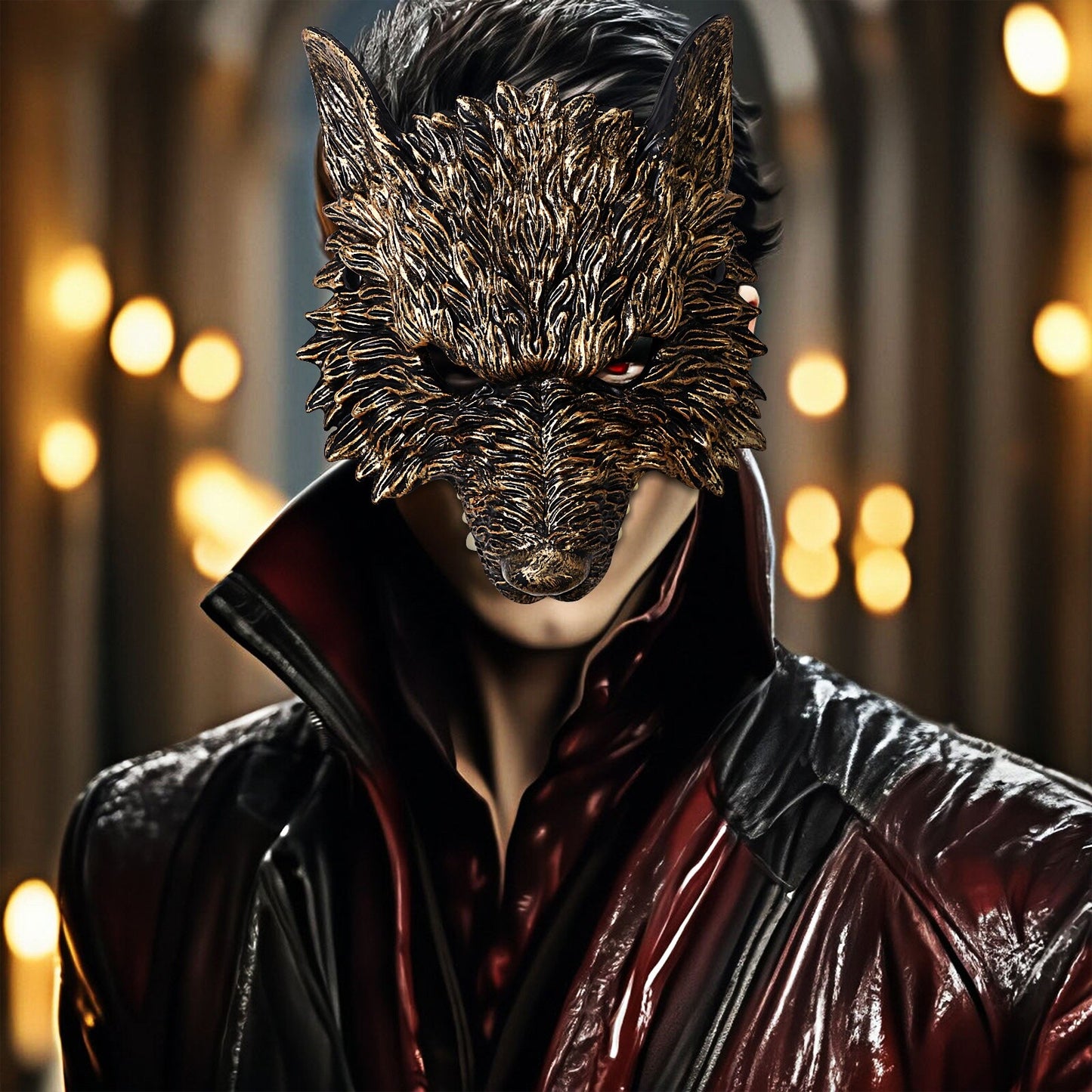 Boniskiss Unisex Punk Werewolf Mask - for Masquerade Halloween Venetian Carnival