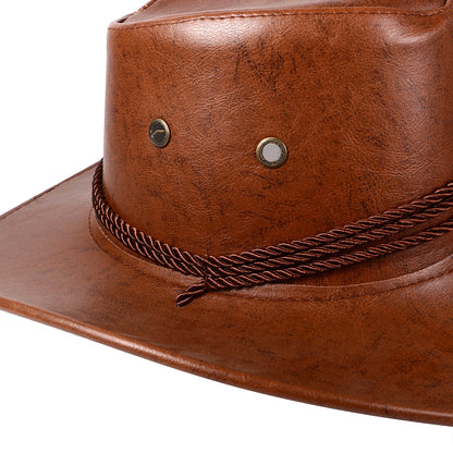 Chapeau de cowboy à larges bords bouclés, style western australien - Boniskiss