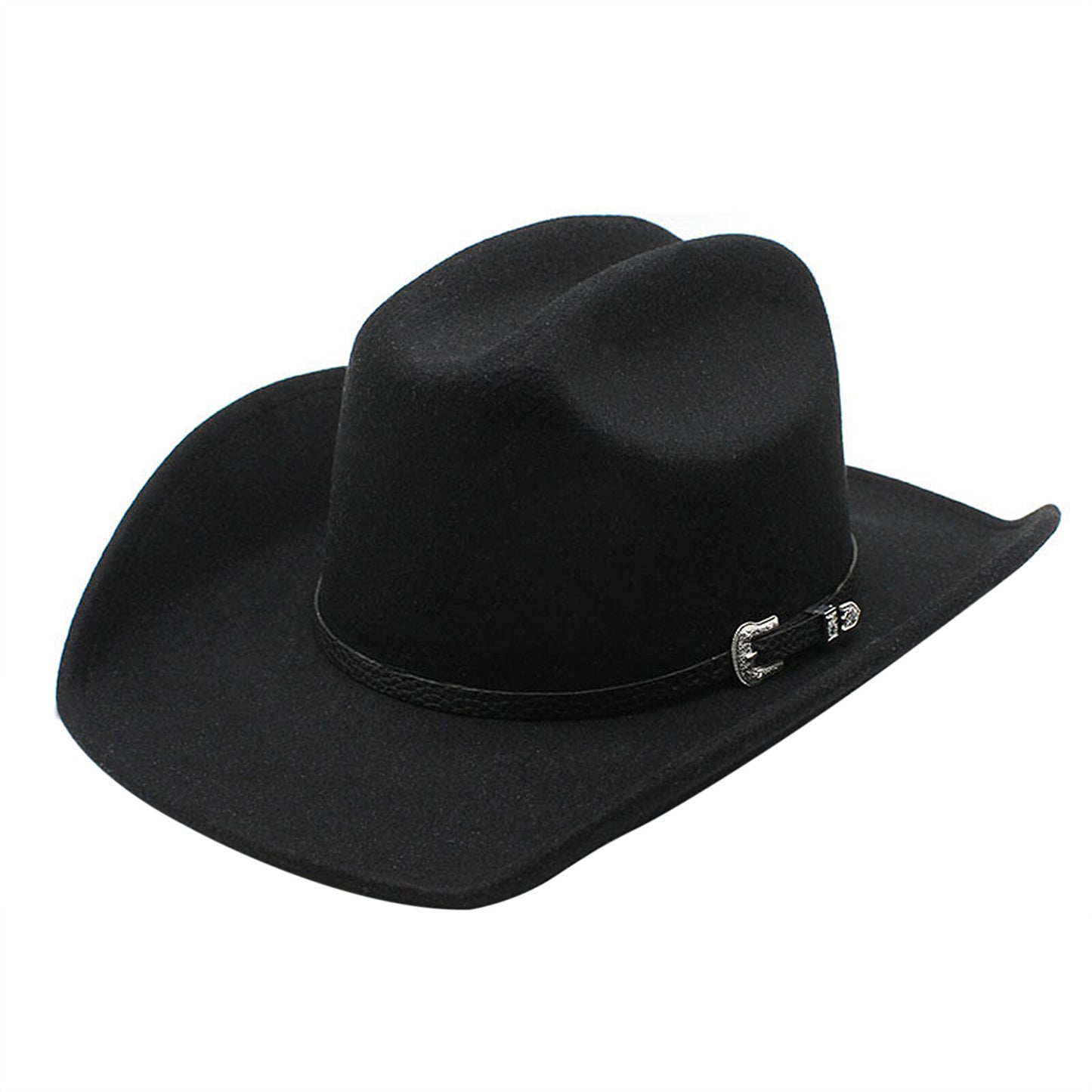 Chapeau Fedora classique de cow-boy/cowgirl avec ceinture - Boniskiss