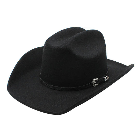 Chapeau Fedora classique de cow-boy/cowgirl avec ceinture - Boniskiss