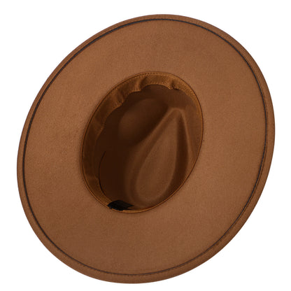 Western Style Fedora Felt Cowboy Hat - Boniskiss