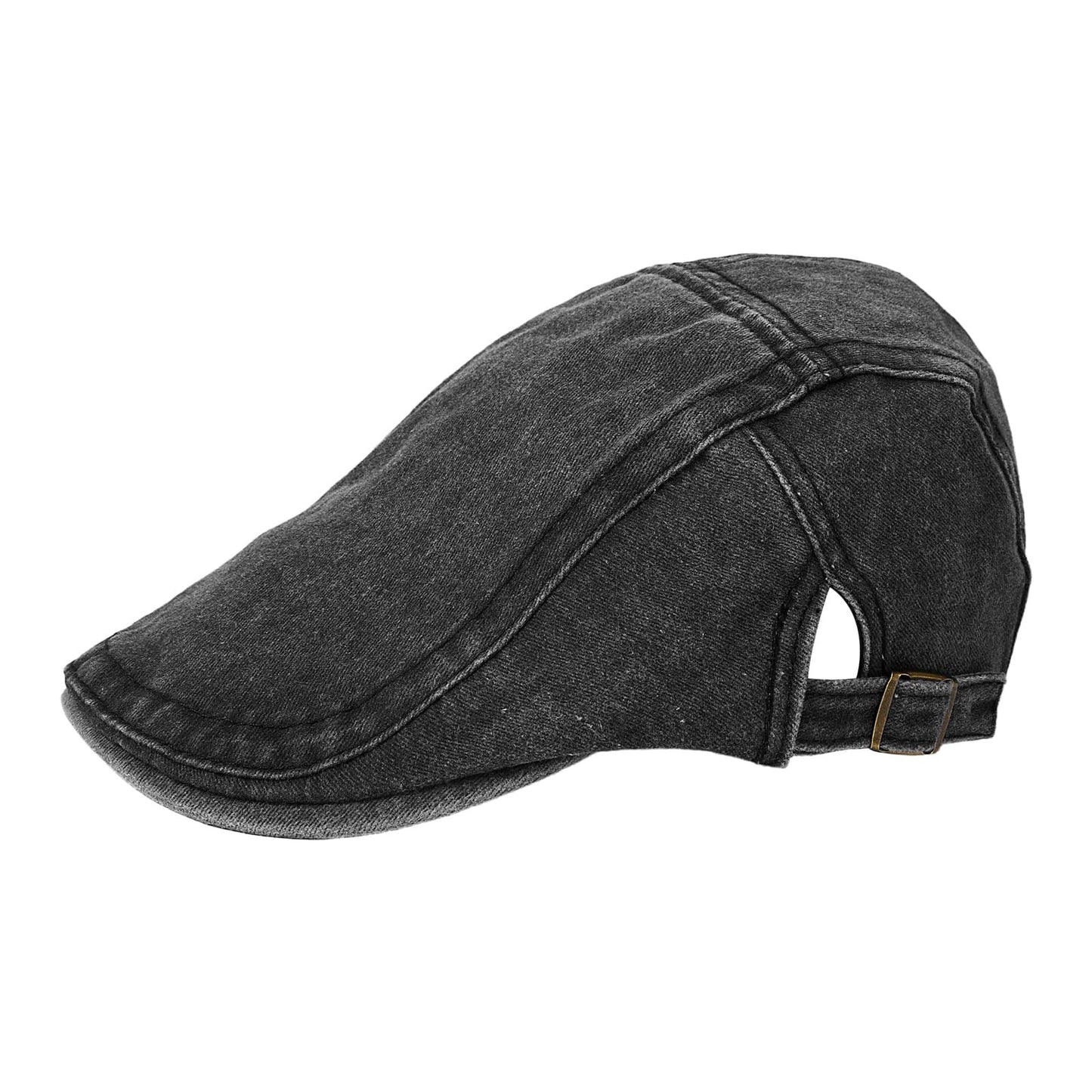 Denim Newsboy Beret Cap - Boniskiss