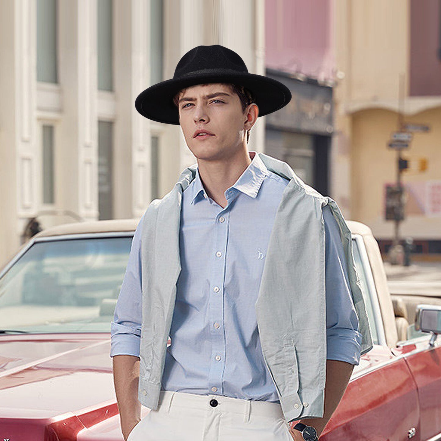 Classic Wool Felt Fedora Hat - Boniskiss