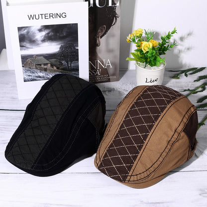 Casual British Style Hat Adjustable Beret Taxi Driving Cap - Boniskiss