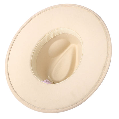 Western Style Fedora Felt Cowboy Hat - Boniskiss