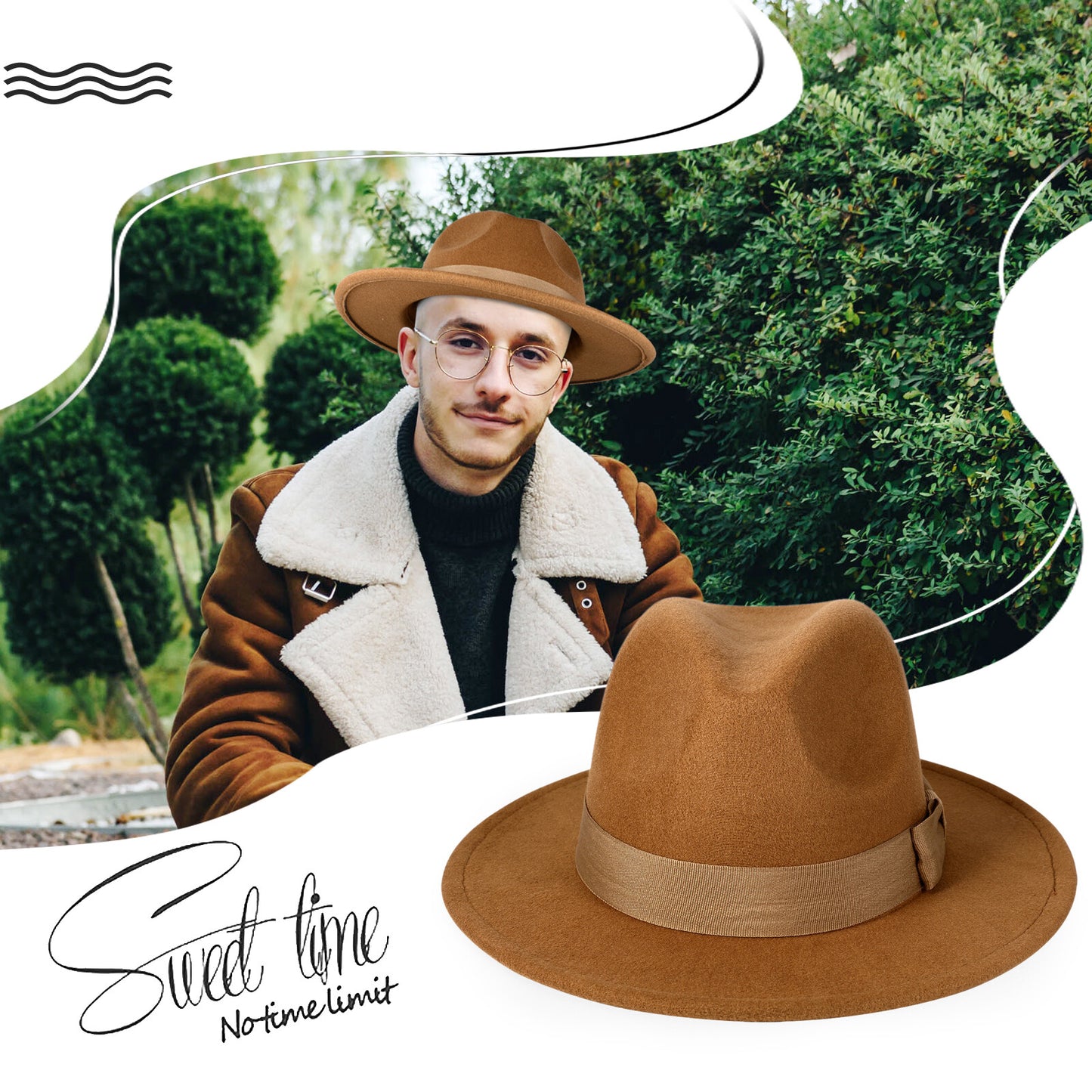 Classic Wool Felt Fedora Hat - Boniskiss