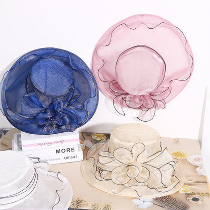 Chapeau bibi Derby à larges bords pour femme - Boniskiss