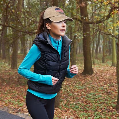 Washed American Flag Baseball Cap Retro Adjustable Cap Trucker Hat - Boniskiss