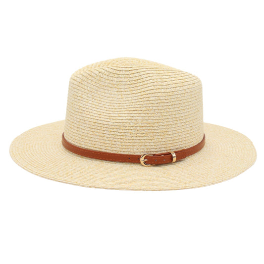 Chapeau de plage Panama en paille, protection solaire UPF 50+ - Boniskiss